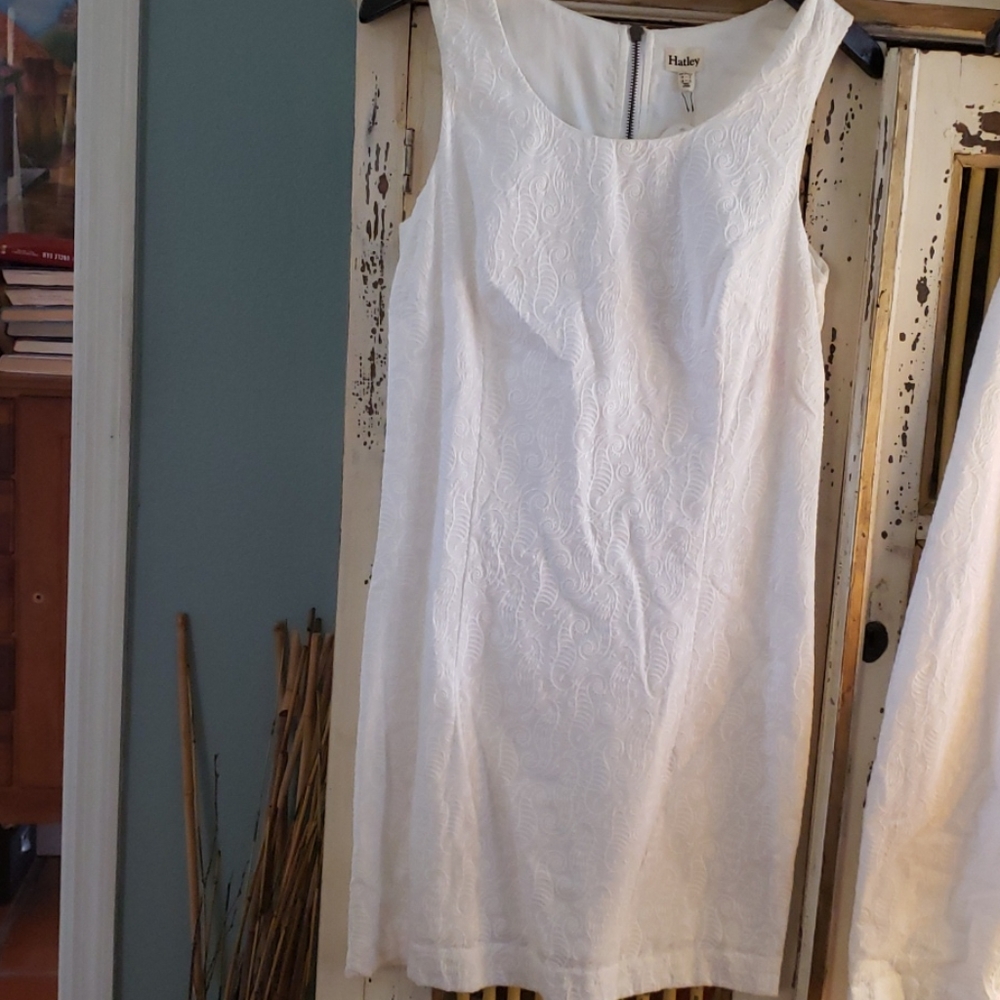 NWT WHITE DRESS BY HATLEY